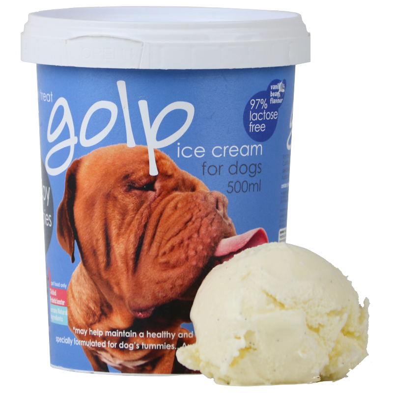 Ice Cream for Dogs Australian Ice Cream Vanilla Bean Tub 500ml