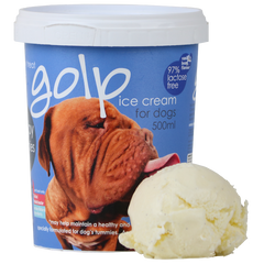 Lactose free ice top cream for dogs